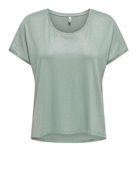 T-shirt Only Carrie Glitter da Donna - Verde