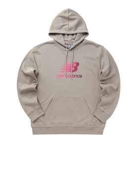 Felpa Cappuccio New Balance da Uomo - Grigio