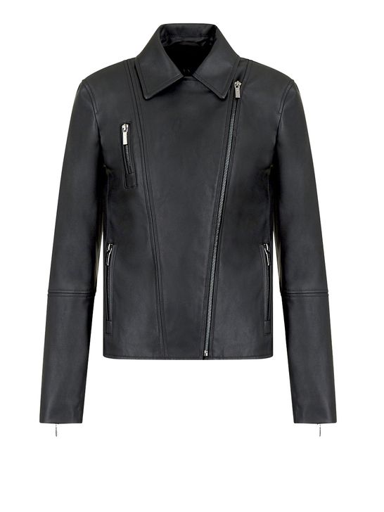 **〜ぱど〜** 　Armani レディースブラックレザー ジャケット 14847148_24071809_600.jpg