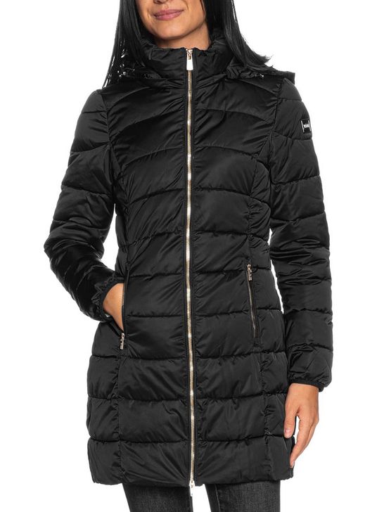 Piumino Donna Yes Zee Nero – Soft Shell Antivento, Idrorepellente, Cappuccio Rimovibile, Vestibilità Regular