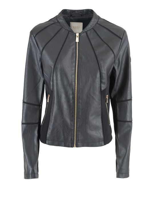 Giubbino Yes Zee Ecopelle da Donna Nero Zedstore