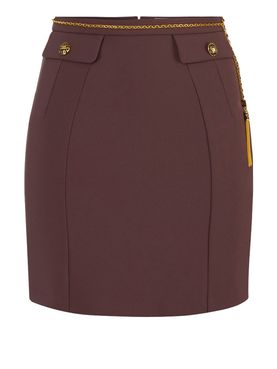 Elisabetta Franchi Women's Midi Skirt - Black | Zedstore