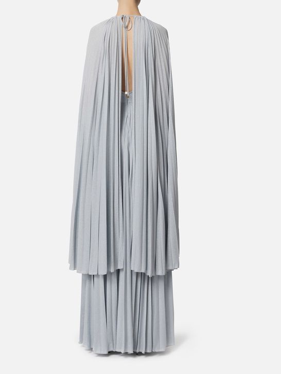 knee length dresses for ladies Sleeveless layered asymmetric tiered long dress light green – fasfas main image 1