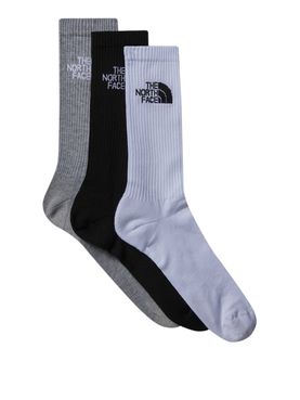 Calzini The North Face Cush Crew 3P Unisex - Bianco Nero Grigio