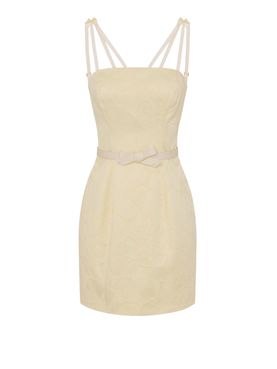 Elisabetta Franchi Mini Dress Yellow - Women's