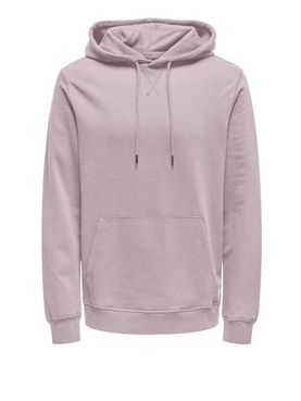 Felpa Cappuccio Only e Sons da Uomo - Rosa