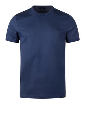T-shirt Fred Perry Ringer da Uomo - Blu