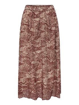 Only Lou Emb Damen-Longuette-Rock - Beige