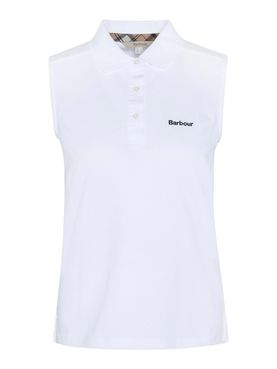 Barbour Bowford Sleeveless Polo for Women - White