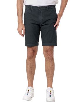 Bermuda Casual 40Weft Chino da Uomo - Nero
