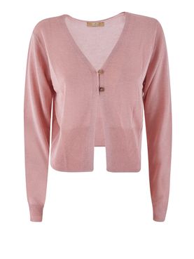 Yes Zee Damen Strickjacke - Rosa