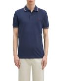 polo fred perry twin tipped da uomo - blu