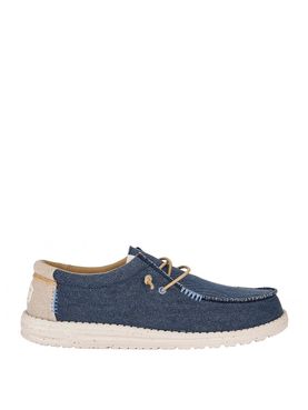 Slip On Hey Dude Wally Coastline Jute da Uomo - Blu