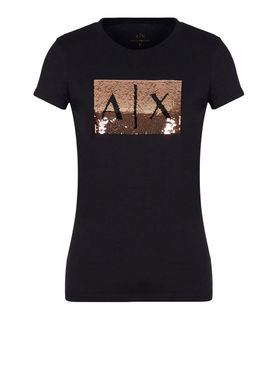 T-shirt Armani Exchange da Donna - Nero