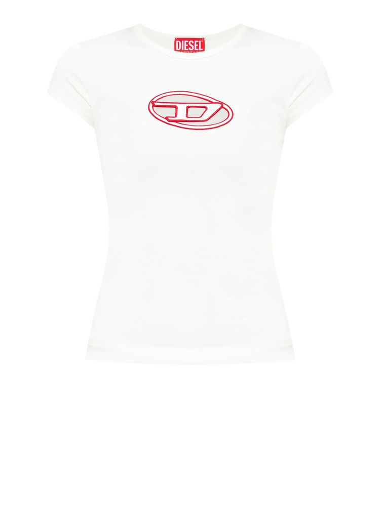 DIESEL Tシャツ T-Ele-Long-N1 Rosa/Bianco T-shirt con logo a cuore | Bianco | Bambina 4-16 ANNI | Diesel