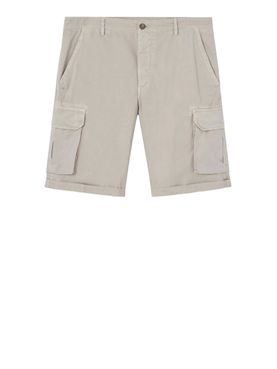 Bermuda Casual 40Weft Cargo da Uomo - Avorio