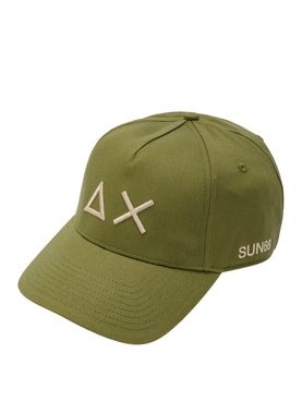 Berretto con Visiera Sun68 Logo da Uomo - Verde