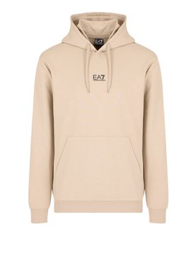 Felpa Cappuccio Ea7 da Uomo - Beige
