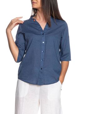 Yes Zee Women's Casual Shirt - Blue