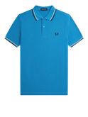 polo fred perry twin tipped da uomo - blu