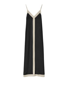 Vero Moda Damen Longuette Kleid - Schwarz