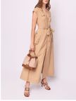 vestito-longuette-gaudi-da-donna-beige