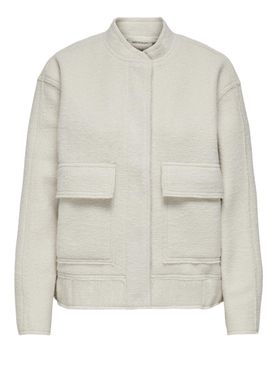 Bomber Only Sanne Boucle da Donna - Avorio