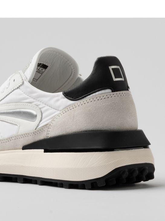 スニーカー DATE M421 AT NY WE Sneakers D.a.t.e athleta nylon and suede D.A.T.E. ATHLETA running sneakers in white nylon and brown