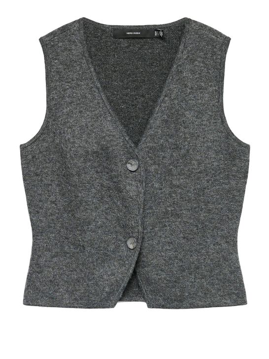 Vero Moda Weste Grau Damen Zedstore