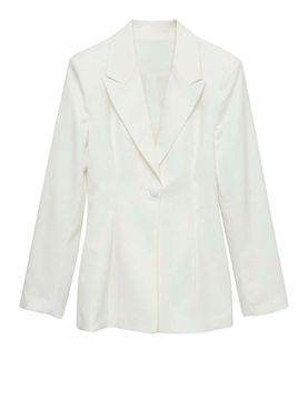 Vero Moda Vmnancy Ls Fitted Women's Blazer - White