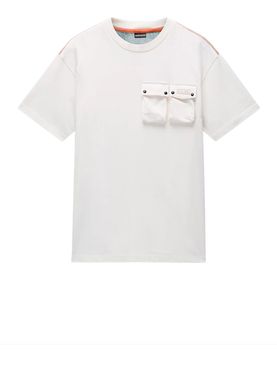 T-shirt Napapijri S-Rivalto da Uomo - Bianco