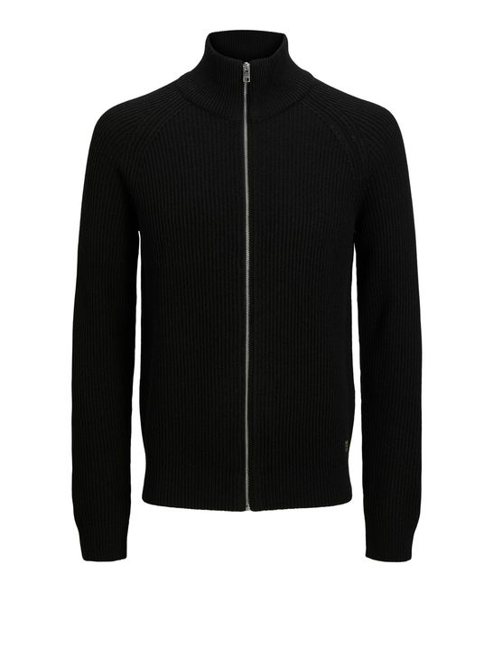 Jack and Jones Herren Strickjacke Schwarz Zedstore