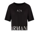 t-shirt armani exchange da donna - nero
