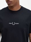 t-shirt-fred-perry-embroidered-da-uomo-nero-c2c234