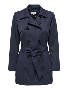 Only Trench Coat Blue - Women's