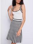vestito-mini-gaudi-da-donna-bianco-nero
