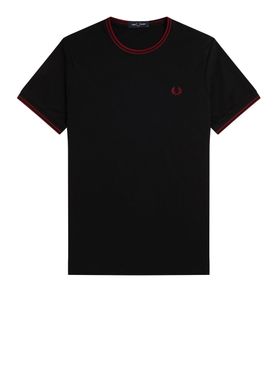 T-shirt Fred Perry Twin Tipped da Uomo - Nero