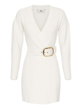 Elisabetta Franchi Mini Dress Ivory - Women's