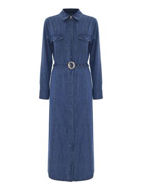 Vestito Longuette Kocca Peggi da Donna - Denim