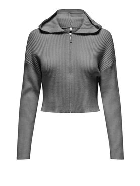Cardigan Only Cosima Hood da Donna - Grigio