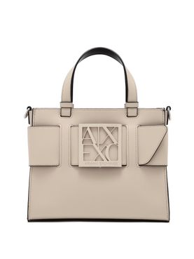 Borsa a Mano Armani Exchange da Donna - Avorio