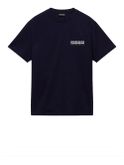 t-shirt napapijri s-vignoni da uomo - blu