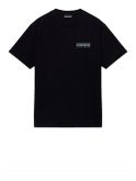 t-shirt napapijri s-vignoni da uomo - nero