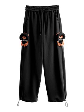 Mod wave movement Trackpants Black - Unisex
