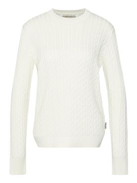 Maglione Barbour Hartland Crew Knitted da Donna - Bianco