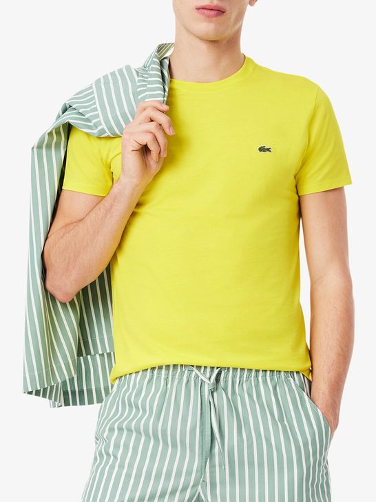 Tシャツ・カットソー LACOSTE Men T-shirt Yellow TH6709 Z6S Mainimage.jpg