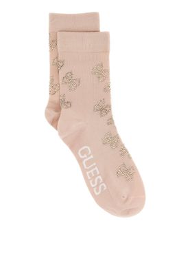 Calzini Guess 4G Shiny Cotton da Donna - Rosa