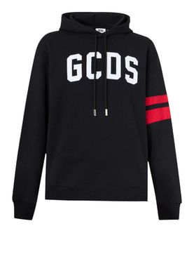 Felpa Cappuccio Gcds da Uomo - Nero