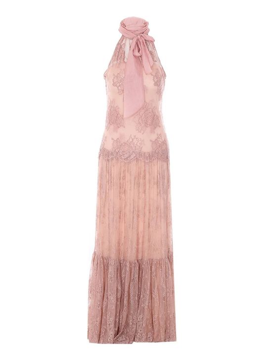strapless open back dress The Alexis Maxi Dress in Black – Solace London main image 0