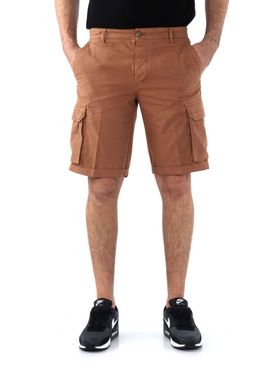 Bermuda Casual 40Weft Cargo da Uomo - Marrone